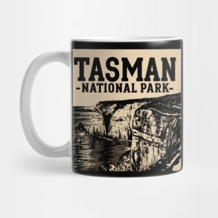 Tasman National Park Old Style Ink Drawing Mug